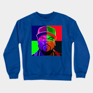 Ice Cube Rapper Color Design Crewneck Sweatshirt